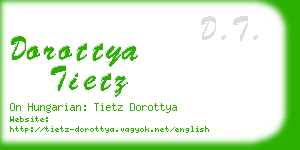 dorottya tietz business card